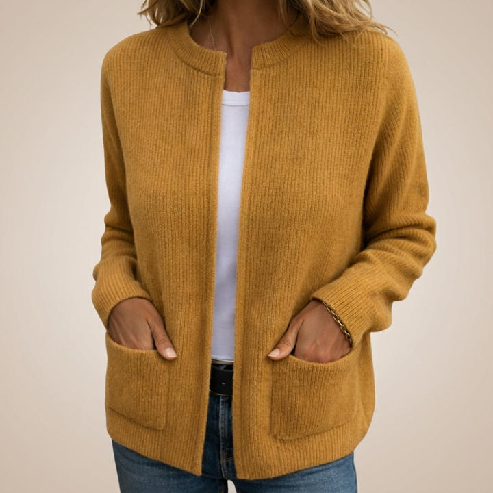 Avenelle - Lässiger Strick-Cardigan mit Taschen