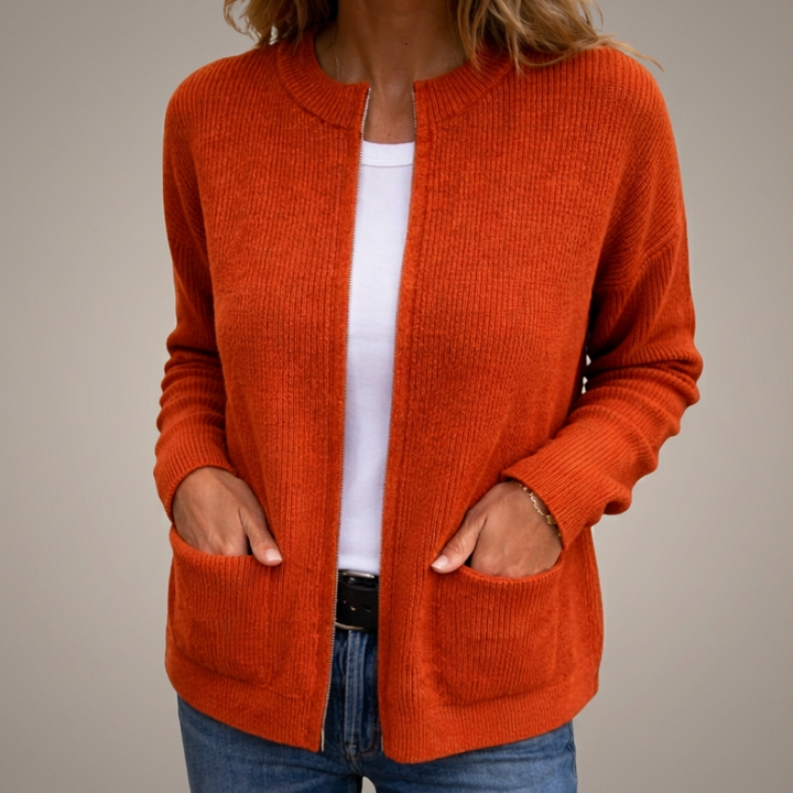Avenelle - Lässiger Strick-Cardigan mit Taschen