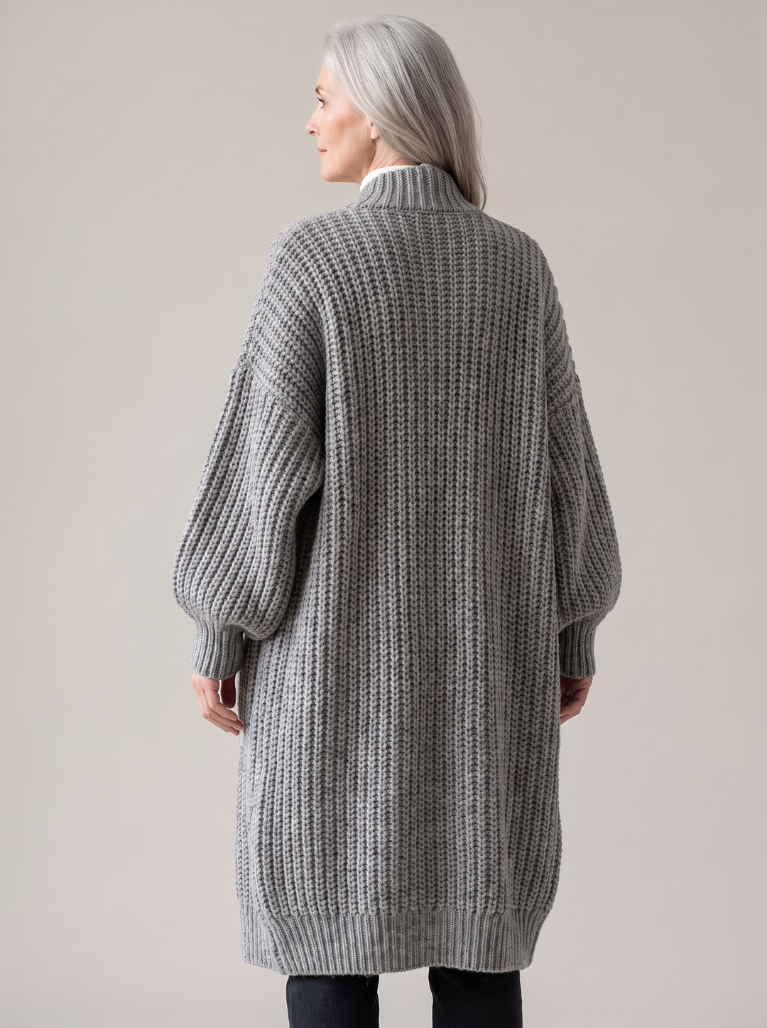Rosalienne - Weicher Cardigan mit langen Ärmeln
