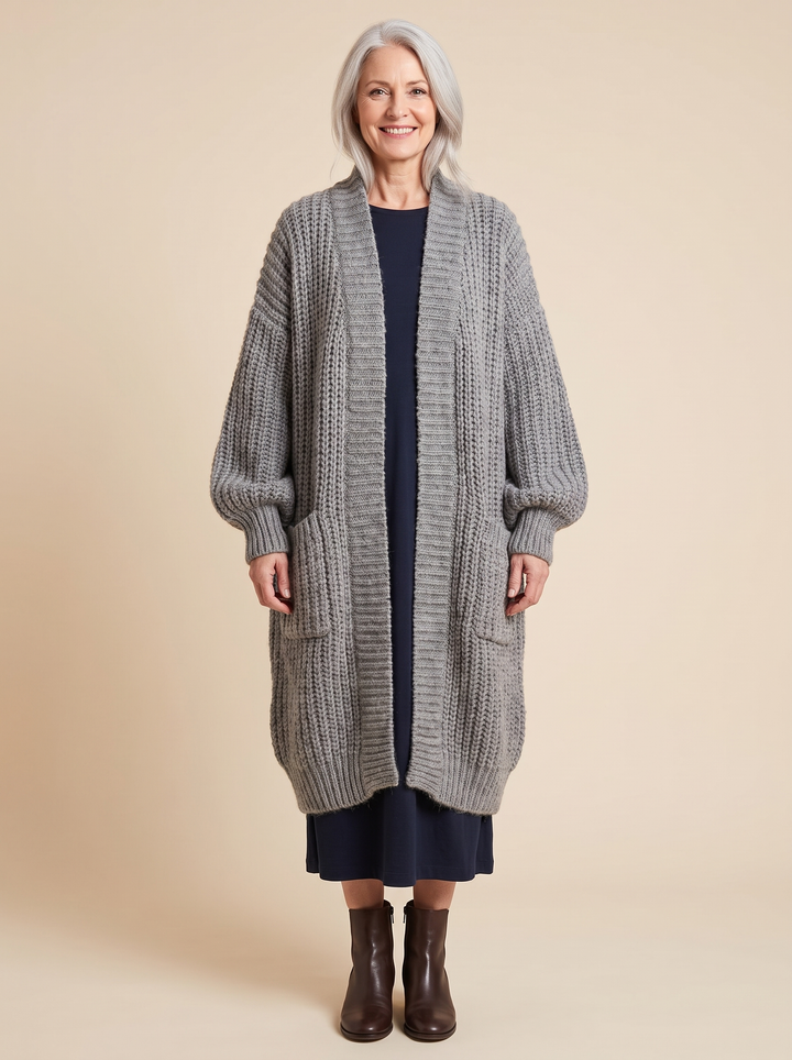 Rosalienne - Weicher Cardigan mit langen Ärmeln