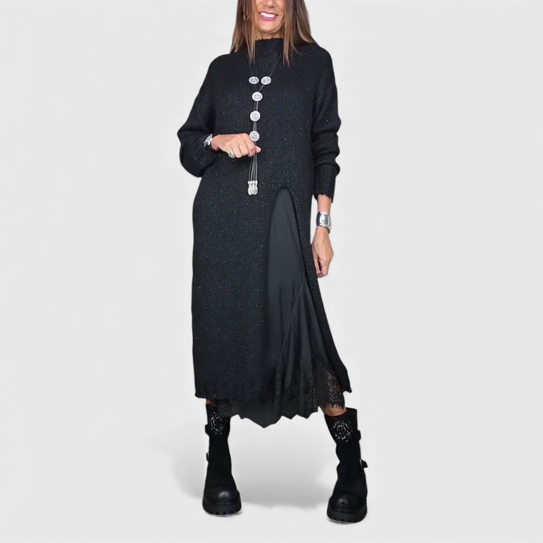 Aravina - Soft-Touch Pullover-und-Kleid-Set