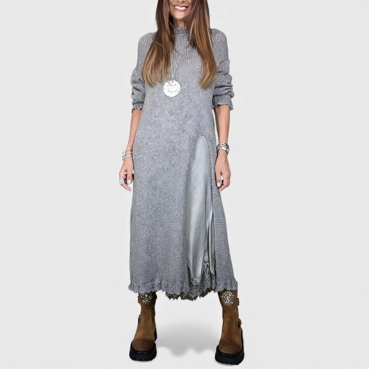Aravina - Soft-Touch Pullover-und-Kleid-Set