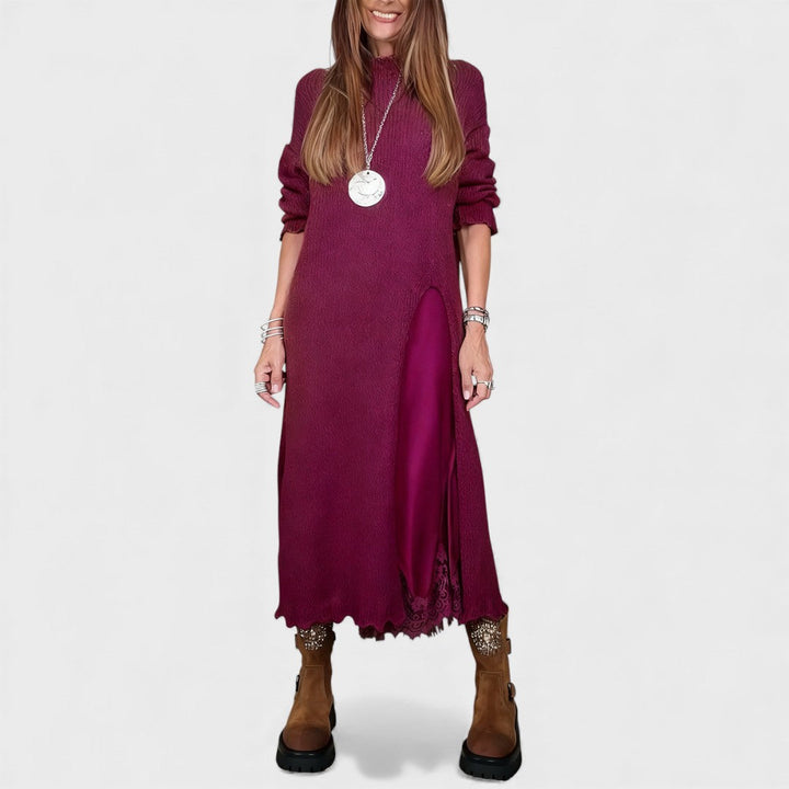Aravina - Soft-Touch Pullover-und-Kleid-Set