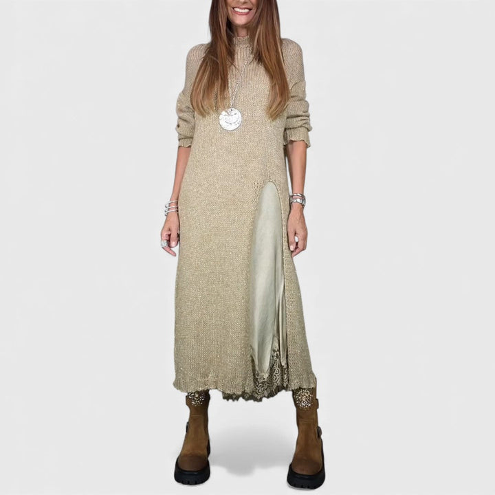 Aravina - Soft-Touch Pullover-und-Kleid-Set