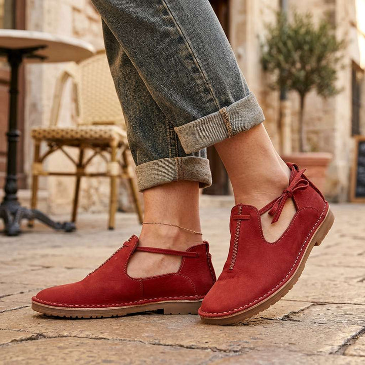 Delaina - Vintage Leder-Schnürer
