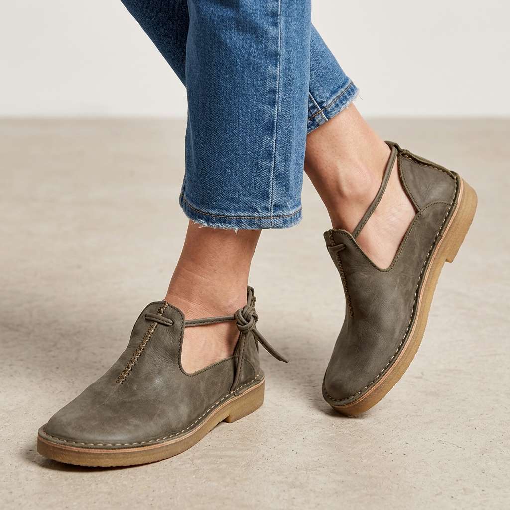 Delaina - Vintage Leder-Schnürer