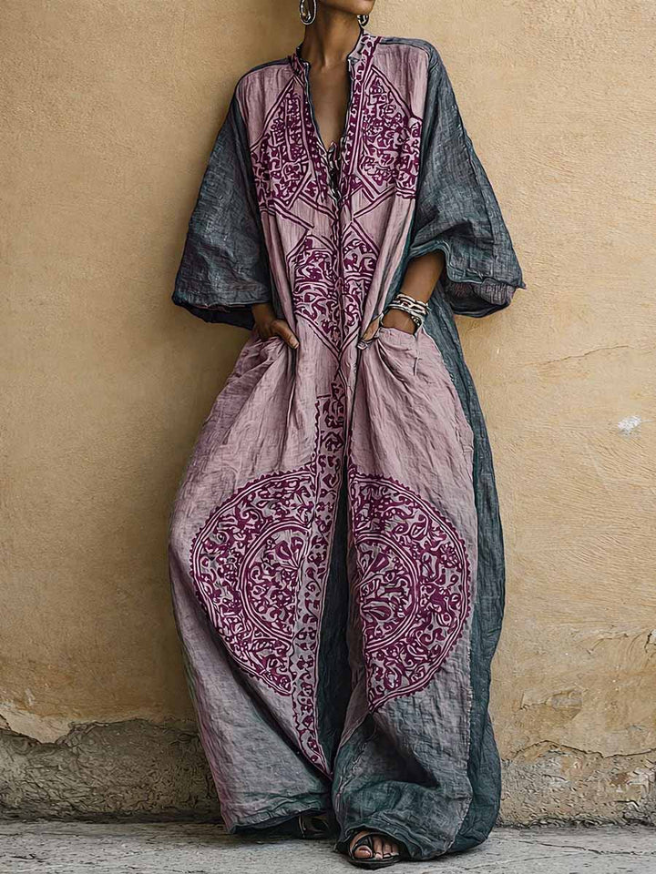 Melantha - Vintage-Print Jumpsuit mit Soft-Touch