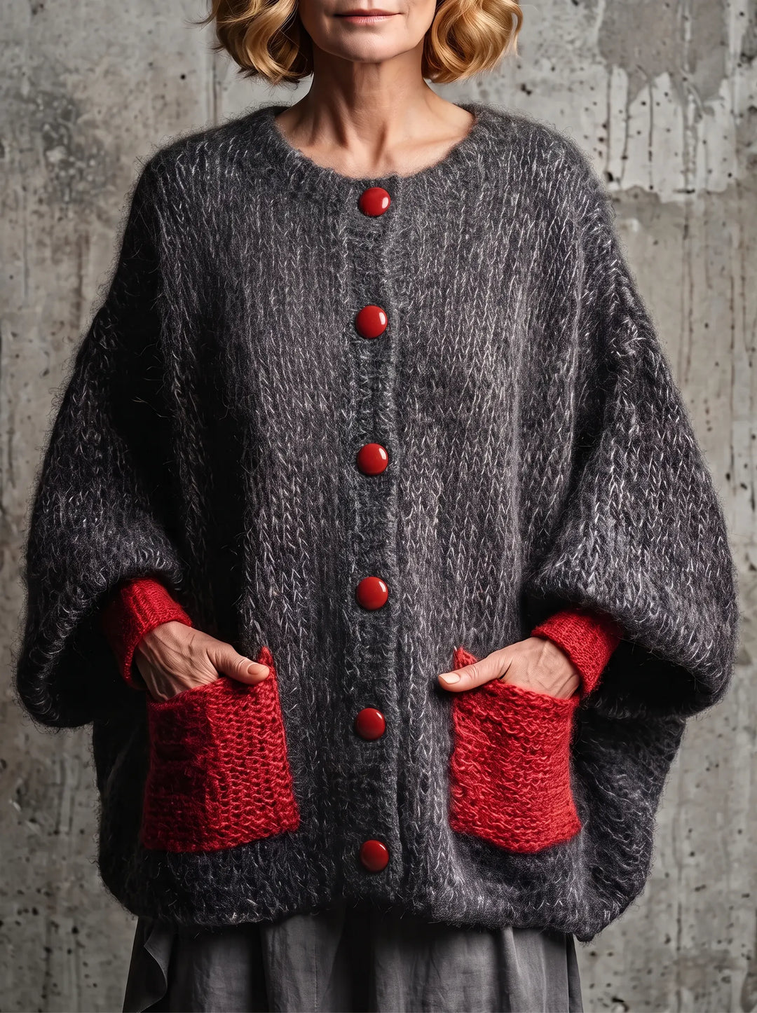Bellorine - Strukturierte Strickjacke