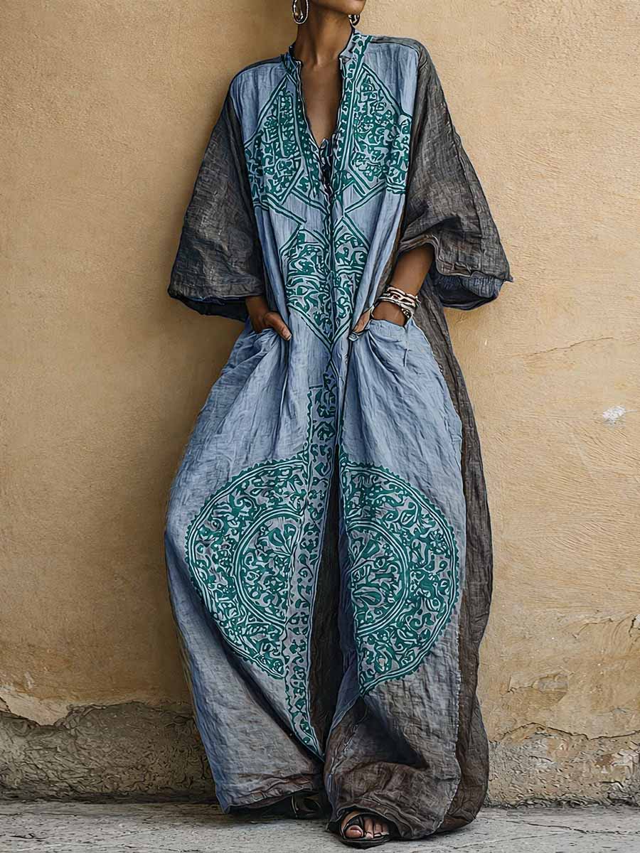 Melantha - Vintage-Print Jumpsuit mit Soft-Touch