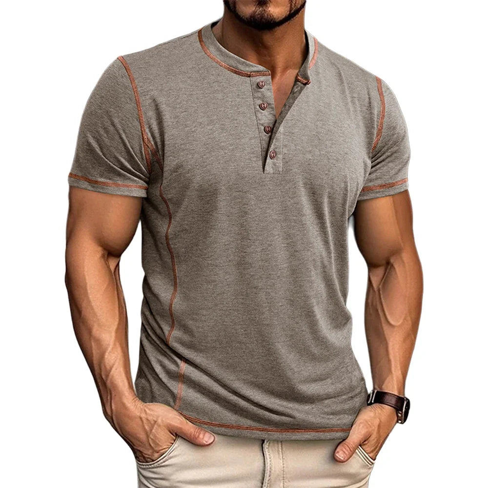 Bardwell - Weiches Henley-T-Shirt