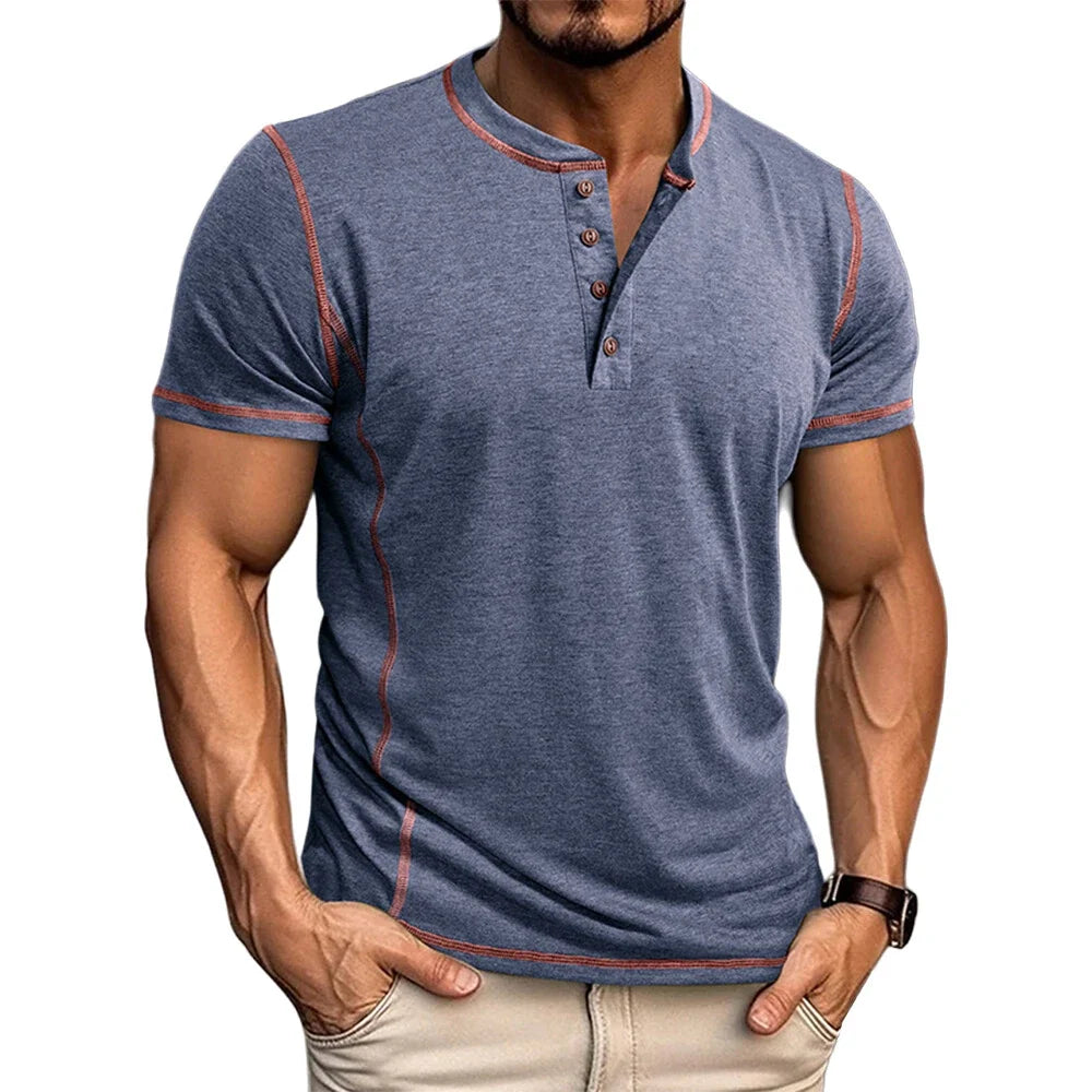 Bardwell - Weiches Henley-T-Shirt