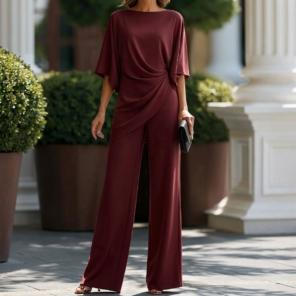 Laurisse - Elegantes Ensemble mit Cape-Ärmeln