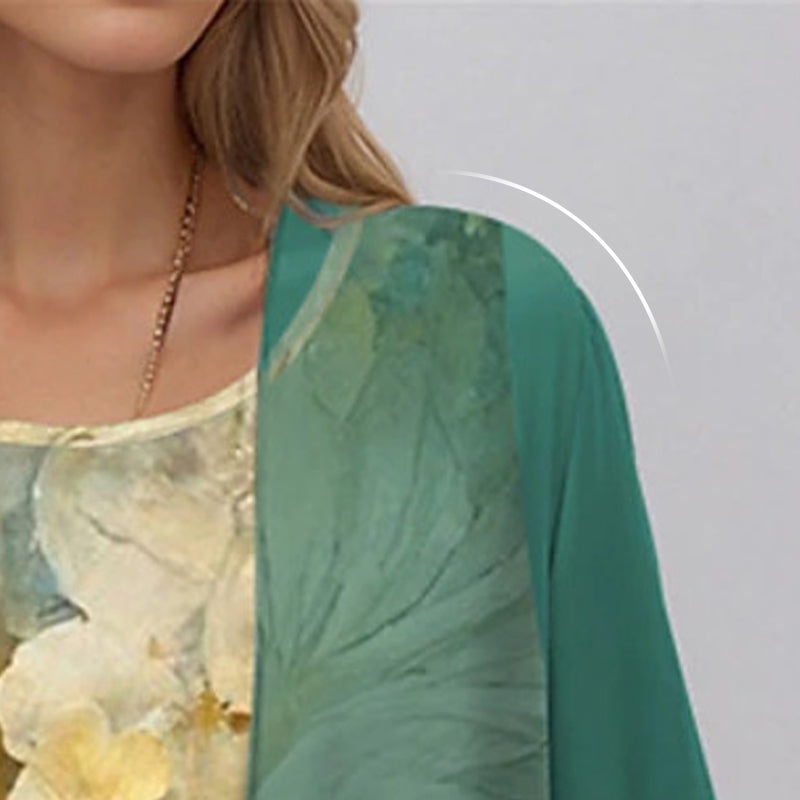 Delavelle - Elegantes Midikleid-Set im Lagenlook