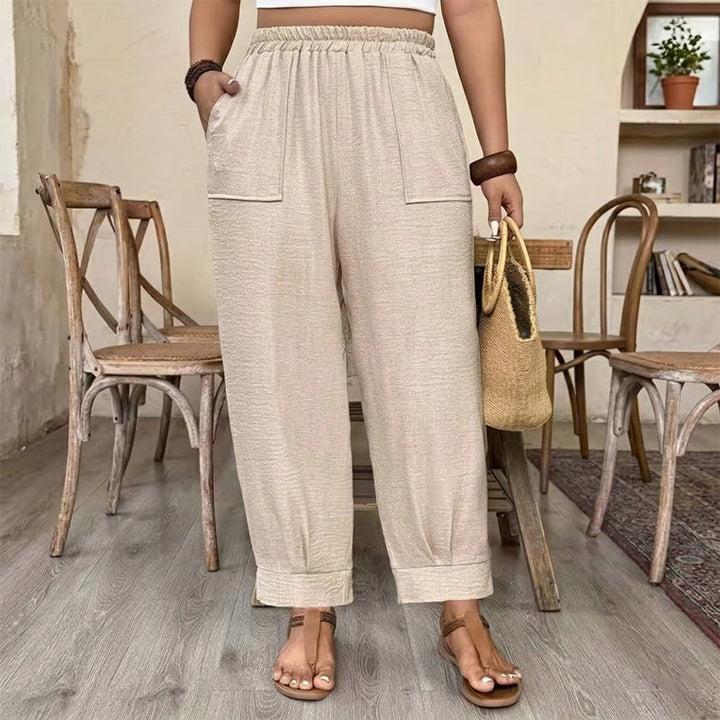 Perdita - Weit geschnittene Hose mit Soft-Touch
