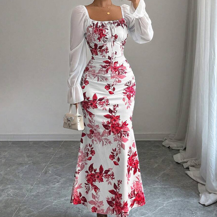 Noevalle - Floral gemustertes Meerjungfrau-Kleid mit weichem Griff